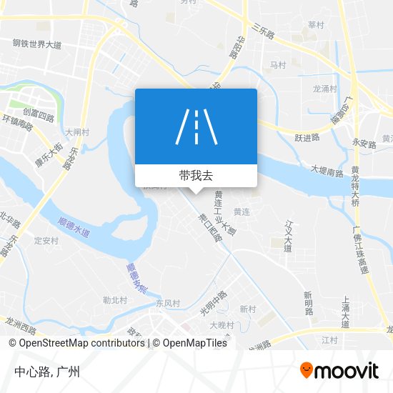 中心路地图