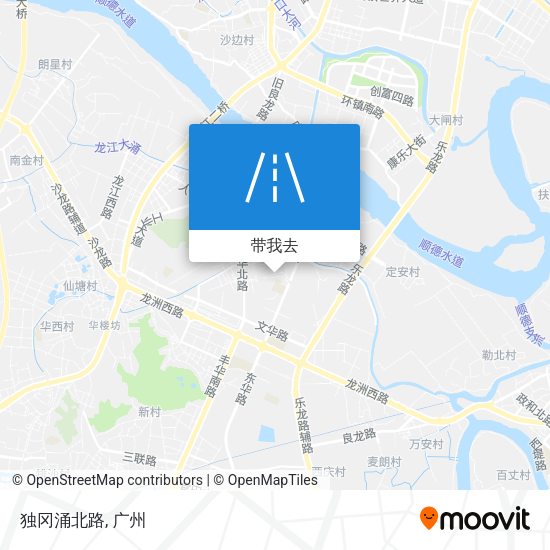 独冈涌北路地图