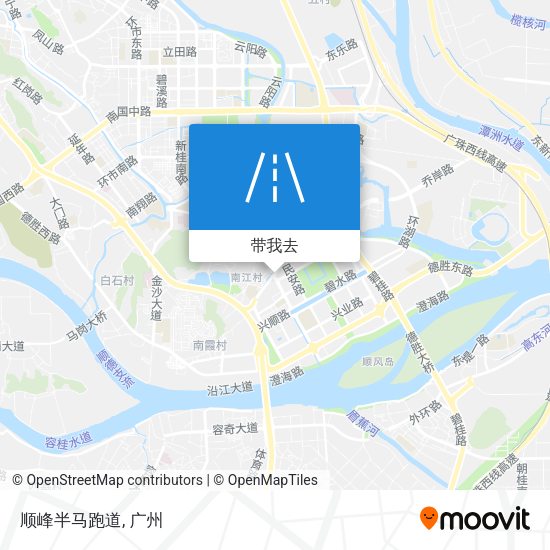 顺峰半马跑道地图
