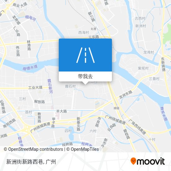 新洲街新路西巷地图