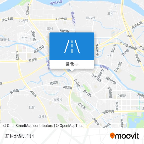 新松北街地图