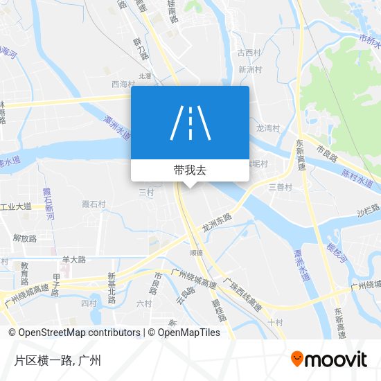 片区横一路地图