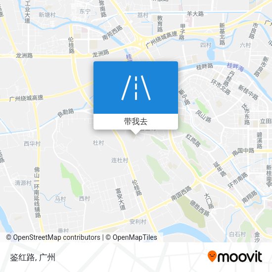 鉴红路地图