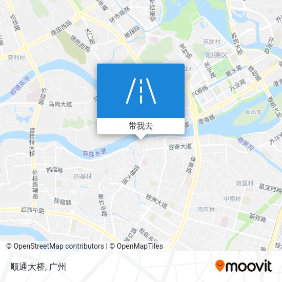 顺通大桥地图