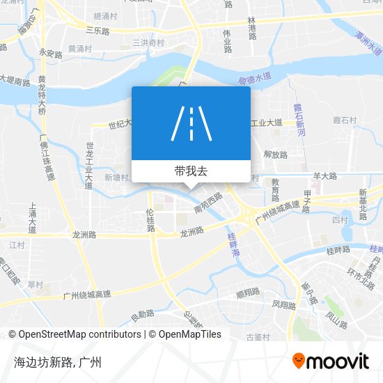 海边坊新路地图