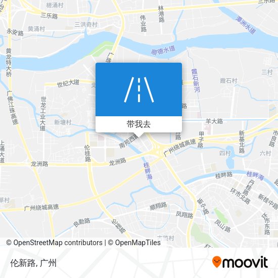 伦新路地图
