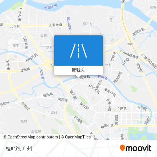桂畔路地图