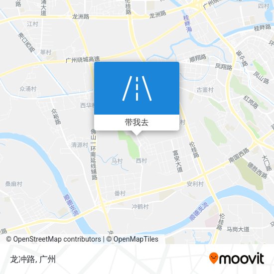龙冲路地图