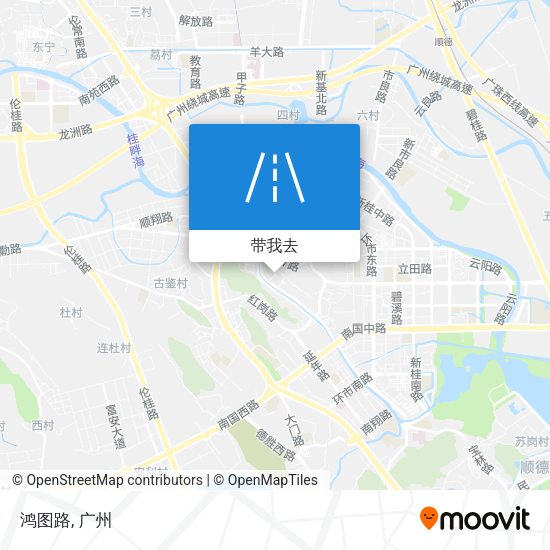 鸿图路地图