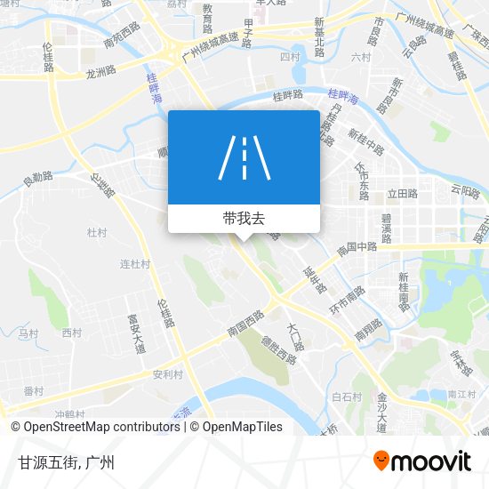甘源五街地图