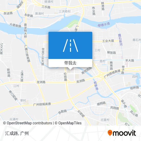 汇成路地图