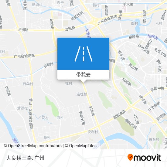 大良横三路地图