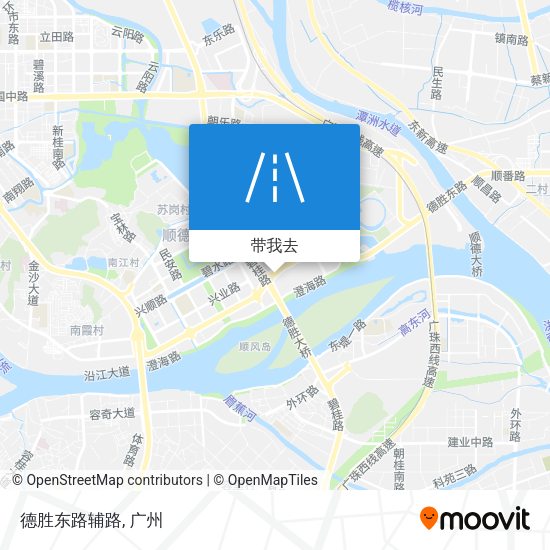 德胜东路辅路地图