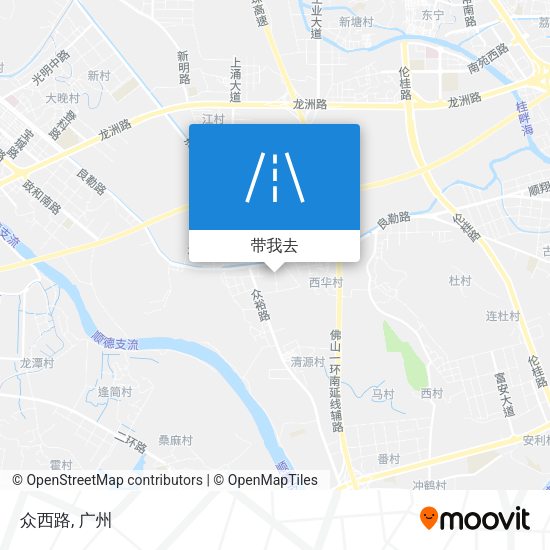 众西路地图