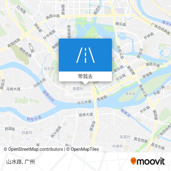 山水路地图