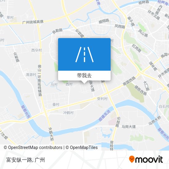 富安纵一路地图