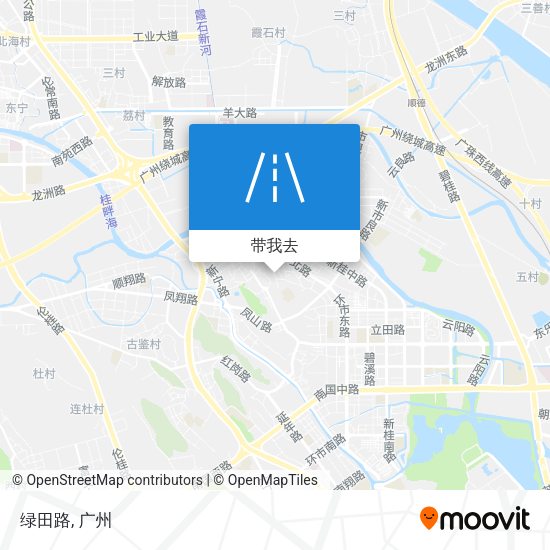 绿田路地图