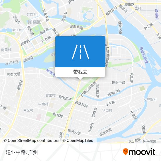 建业中路地图