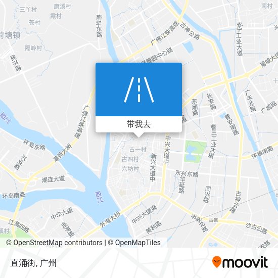 直涌街地图