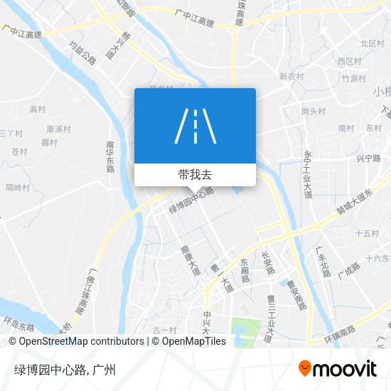 绿博园中心路地图
