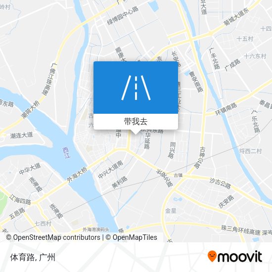 体育路地图