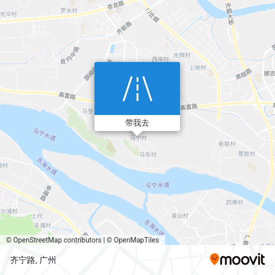 齐宁路地图