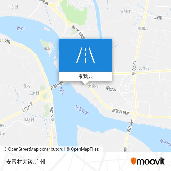 安富村大路地图