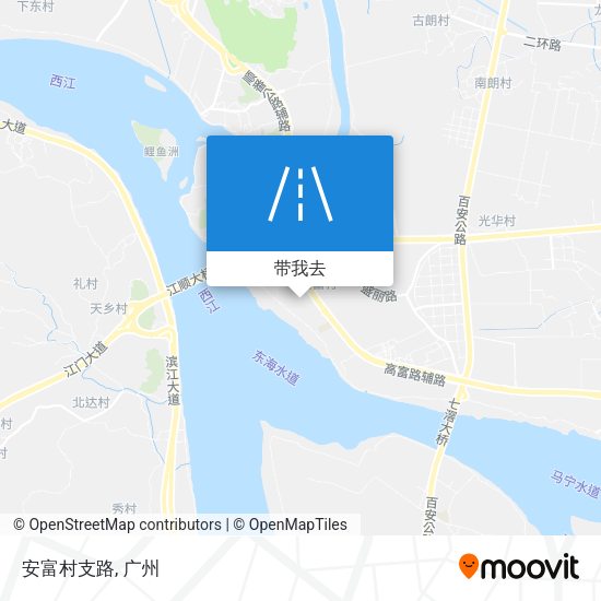 安富村支路地图