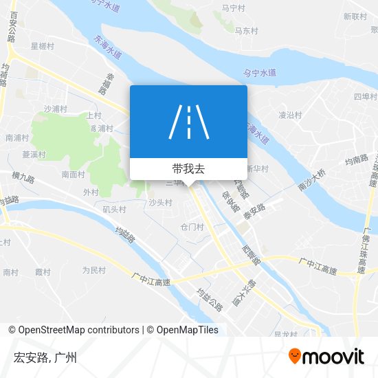宏安路地图