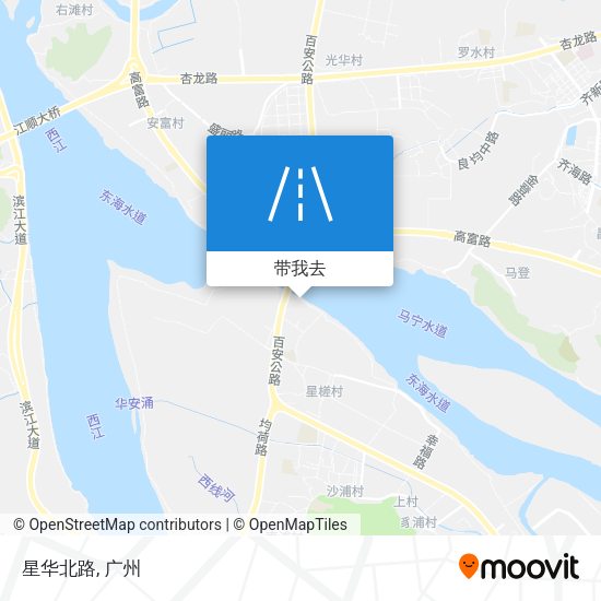 星华北路地图