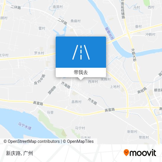新庆路地图