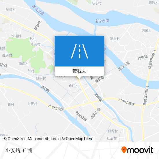 业安路地图