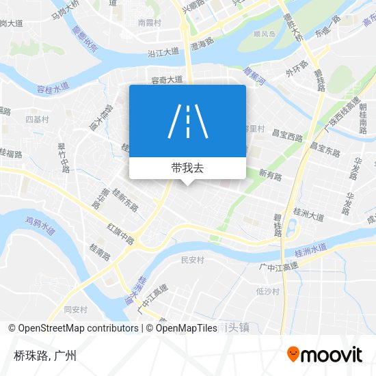 桥珠路地图