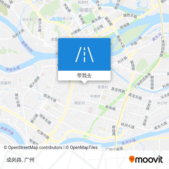 成岗路地图