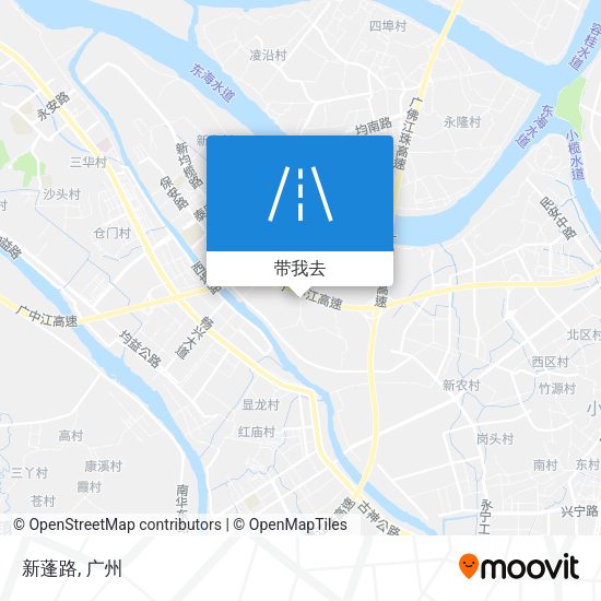 新蓬路地图
