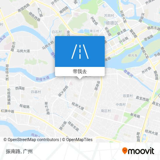 振南路地图