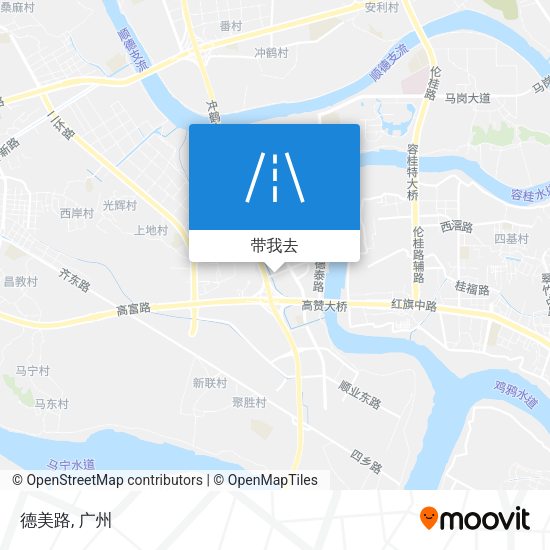 德美路地图