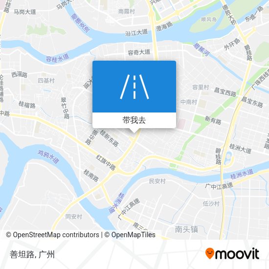 善坦路地图