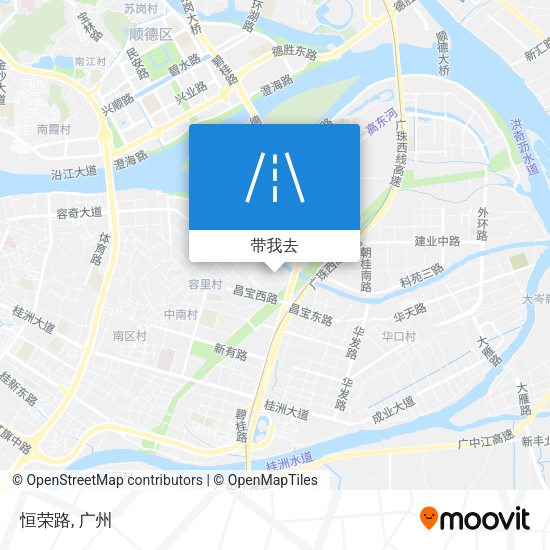 恒荣路地图