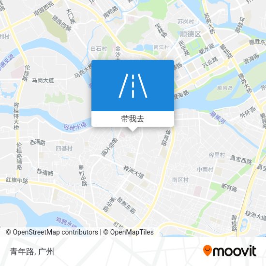 青年路地图