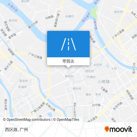 西区路地图
