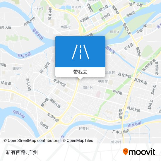 新有西路地图