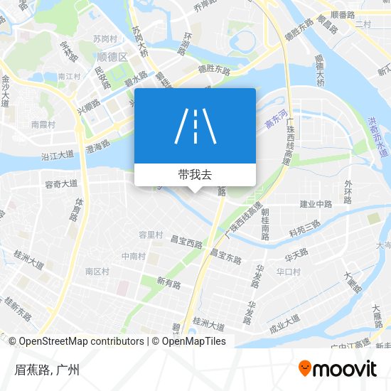 眉蕉路地图