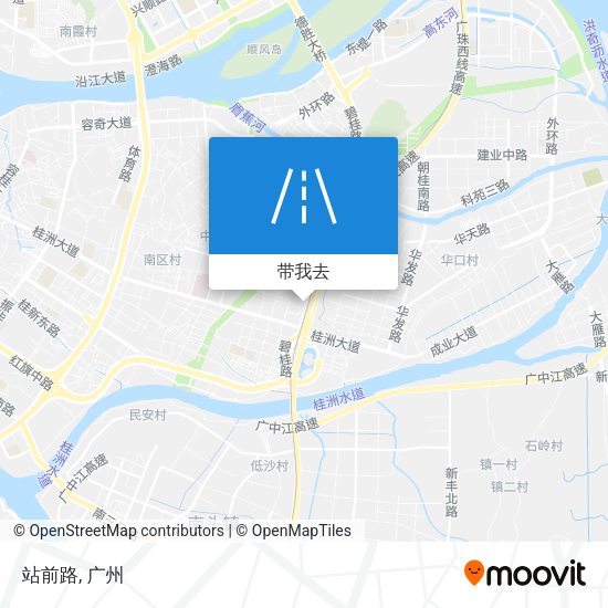站前路地图
