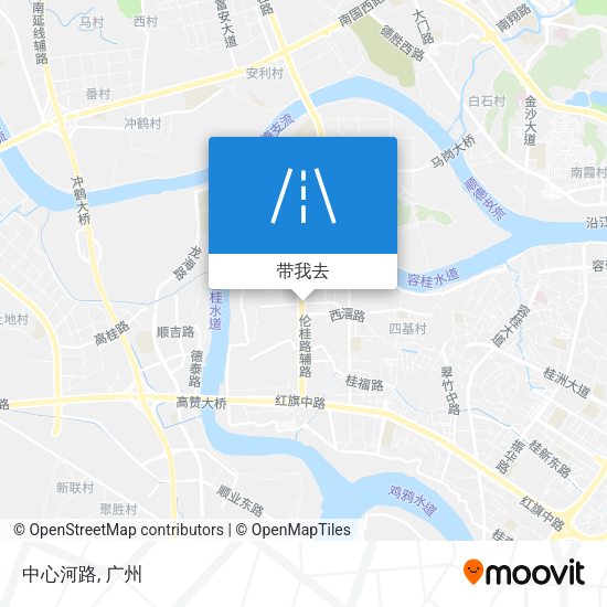 中心河路地图