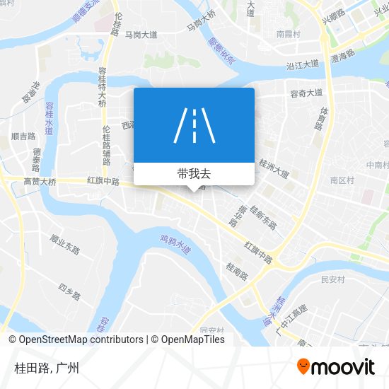 桂田路地图