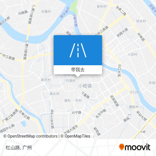 红山路地图