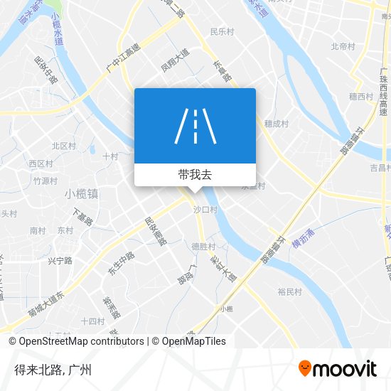 得来北路地图