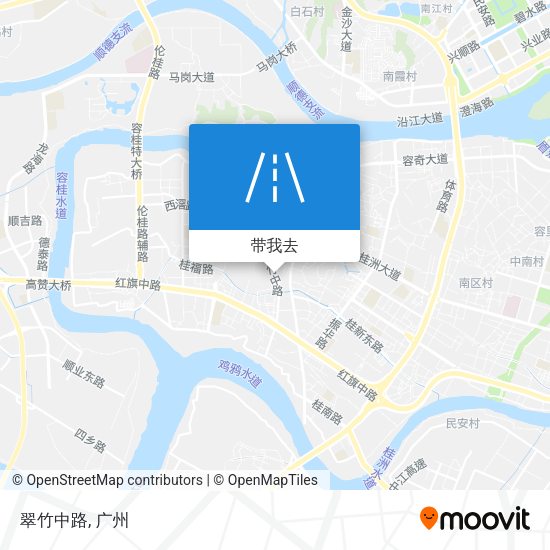翠竹中路地图