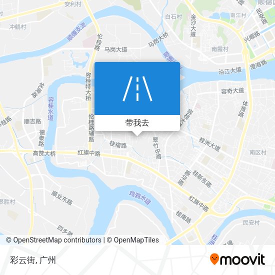 彩云街地图